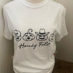 Fall White pumpkin t-shirt